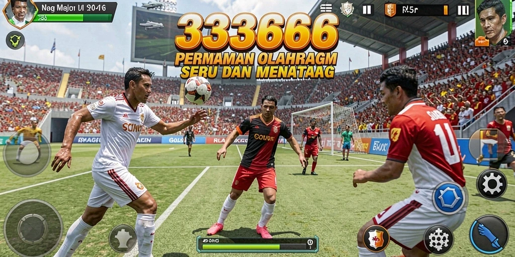 Tangkapan layar gameplay <strong>333666</strong> yang menampilkan aksi seru olahraga.