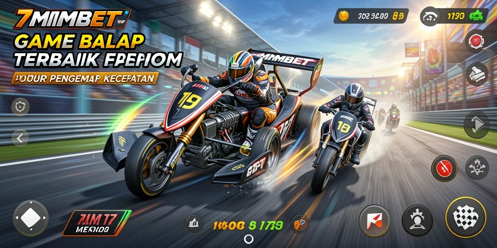 Gameplay balapan menegangkan di 7MMBET dengan mobil cepat.