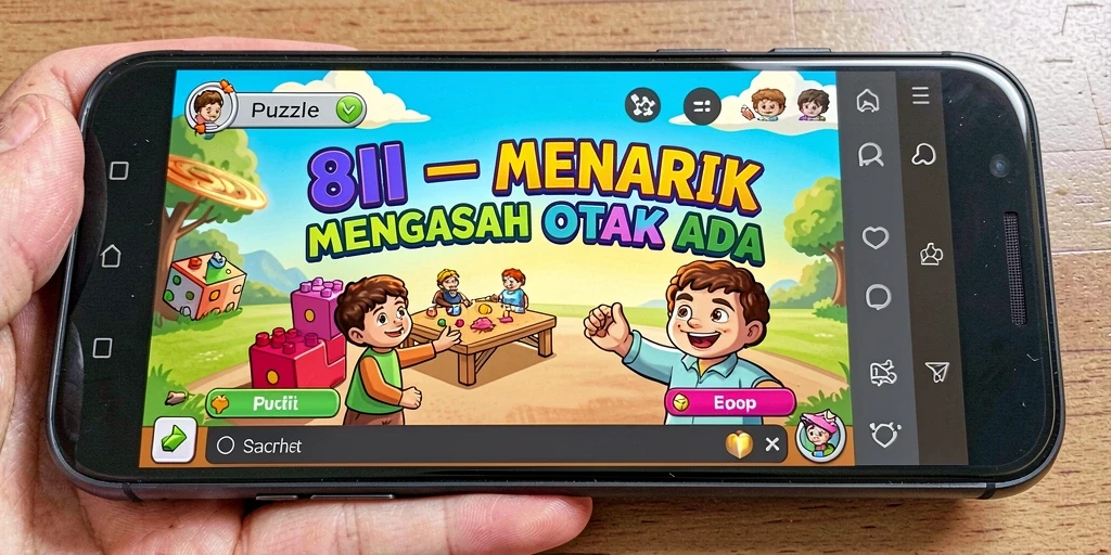 Screenshot utama 8II menampilkan gameplay seru dan menantang dalam Puzzle.