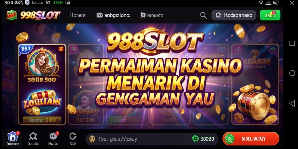 Tampilan gameplay menarik dari 988SLOT dengan berbagai mesin slot.