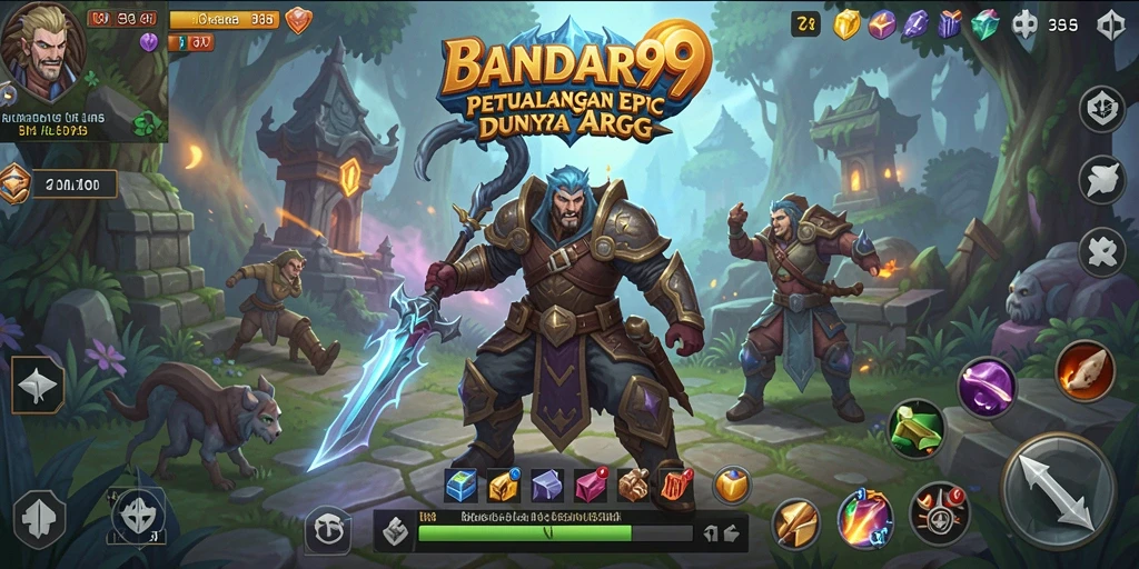 Gameplay seru dalam dunia fantasi BANDAR99 dengan pertarungan epik.