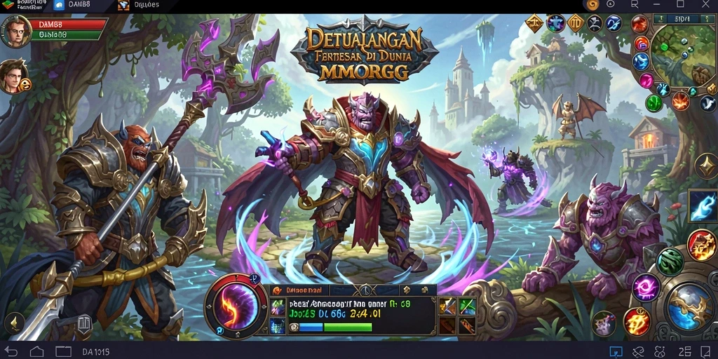 Tampilan gameplay seru dalam DAM88 yang menampilkan pertarungan epik.