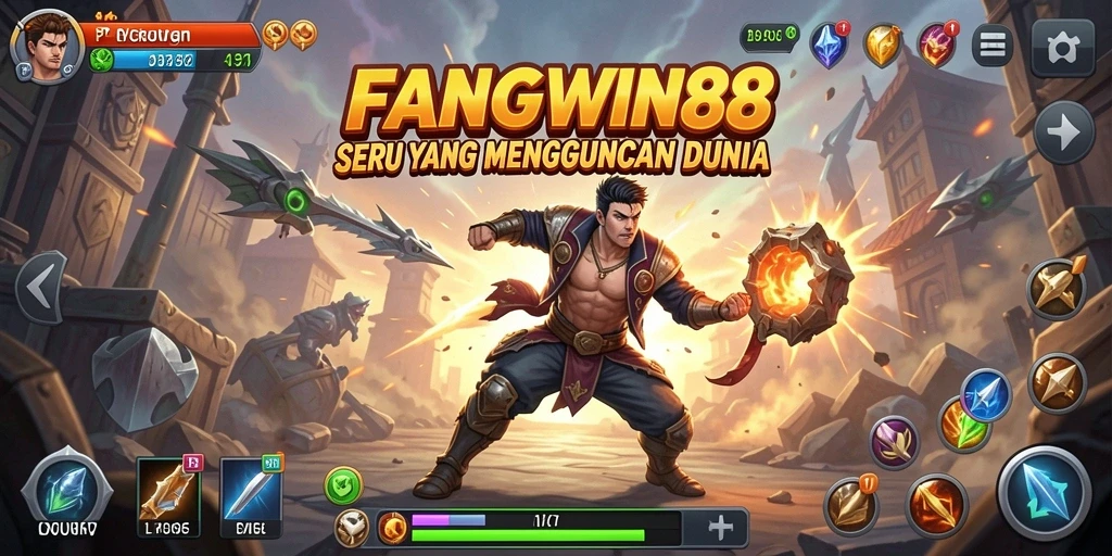 Tampilan mendebarkan dari gameplay FANGWIN88 saat pertarungan sengit.