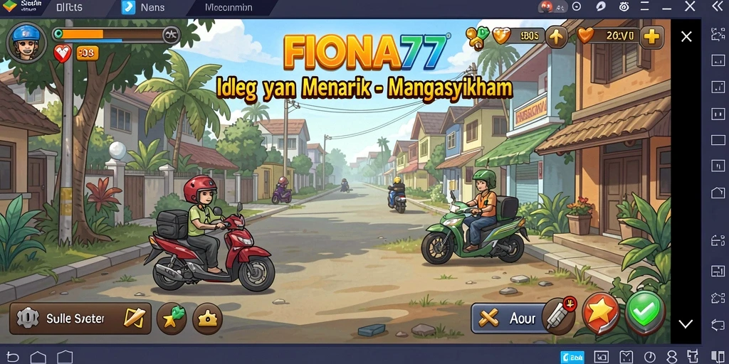 Tampilan gameplay FIONA77 yang menarik dan interaktif.