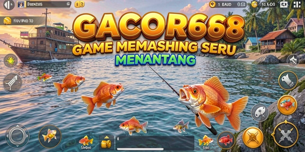 Gameplay seru GACOR668 dengan aksi memancing yang menantang.