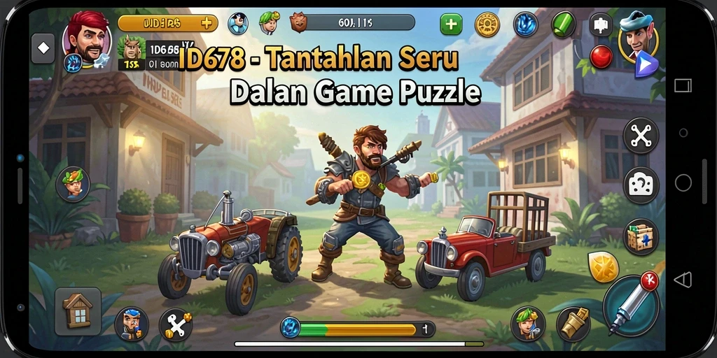 Tampilan gameplay seru dari ID678 yang penuh teka-teki.