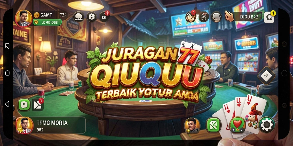 Tampilan menarik dari gameplay QiuQiu di JURAGAN77.