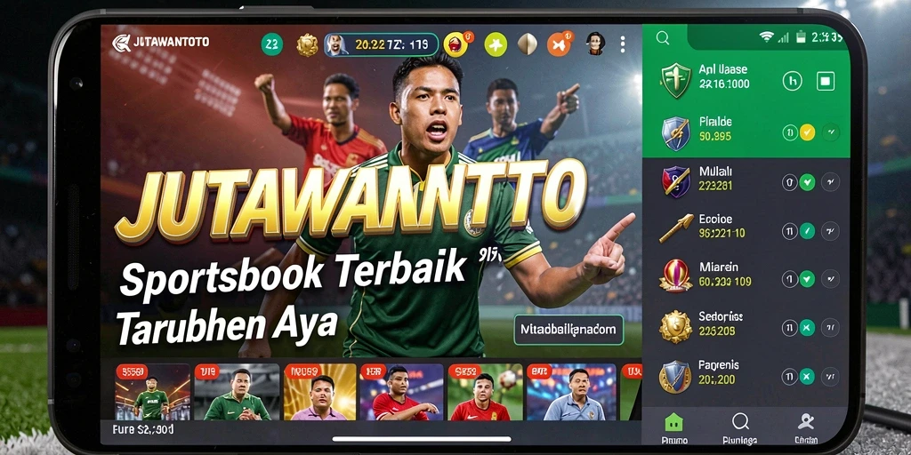 Tampilan antarmuka JUTAWANTOTO yang menarik dan mudah digunakan.
