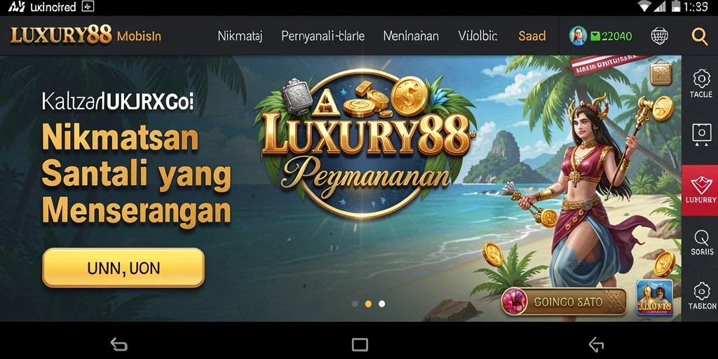 Tampilan gameplay yang cerah dan menghibur di LUXURY88.