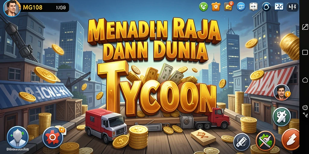 Tangkapan layar gameplay MG108 menampilkan keseruan membangun bisnis Tycoon.