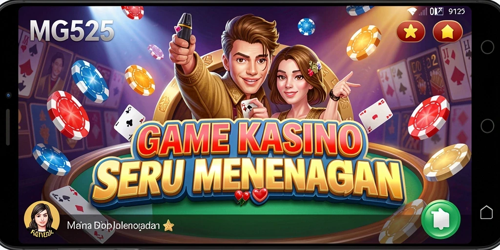 Tangkapan layar utama gameplay MG525 yang memukau di aplikasi kasino.