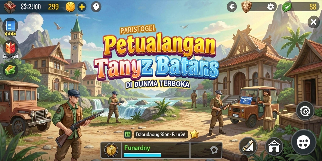 Screenshot gameplay PARISTOGEL yang menunjukkan petualangan seru di dunia terbuka.