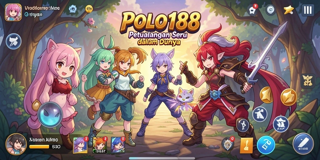 Tangkapan layar utama POLO188 menampilkan pertarungan seru dalam dunia anime.