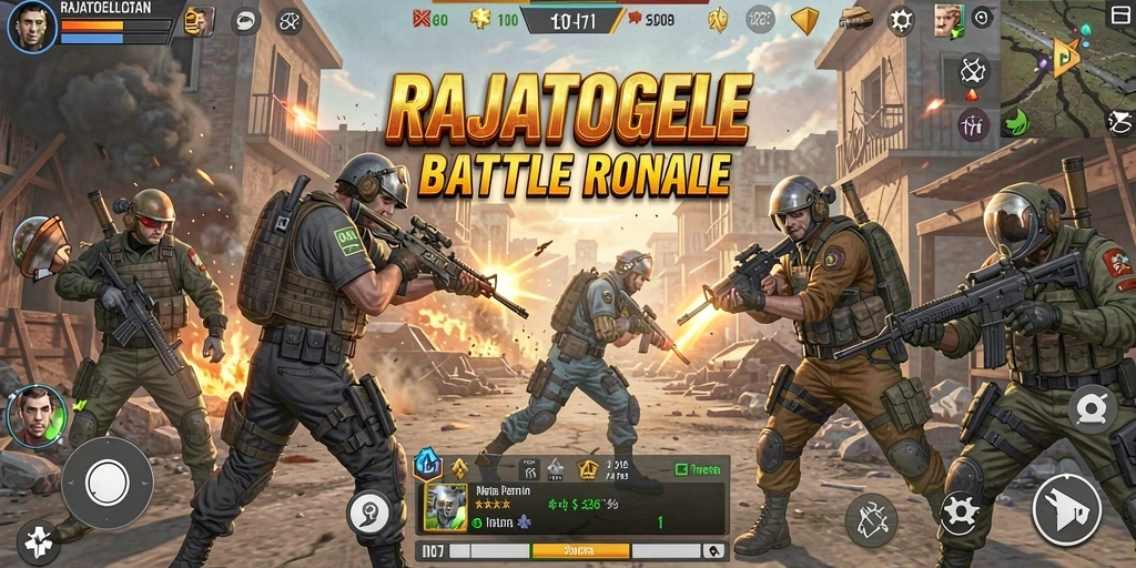 Tampilan gameplay yang mendebarkan dan kompetitif di RAJATOGEL.