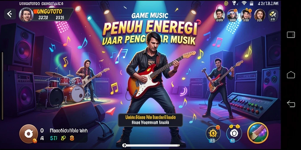 Tampilan gameplay UNGUTOTO yang menantang dan seru.