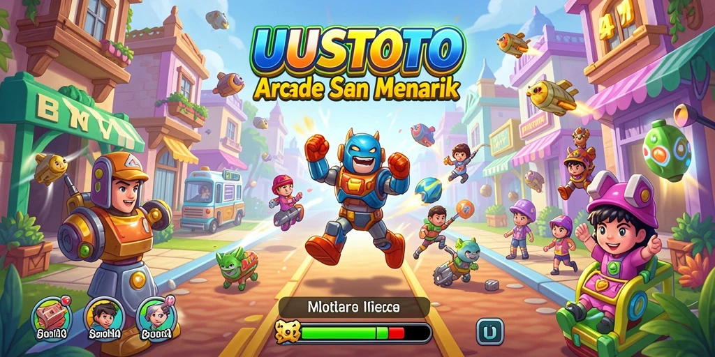 Tampilan screenshot UUSTOTO menampilkan gameplay menegangkan dan penuh warna.